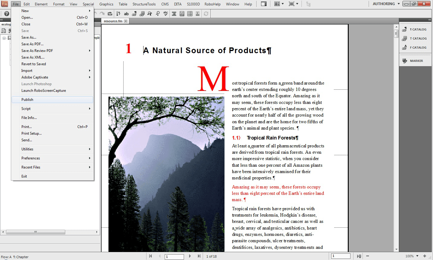 Adobe FrameMaker: Examples of Desktop Publishing Software by devabit