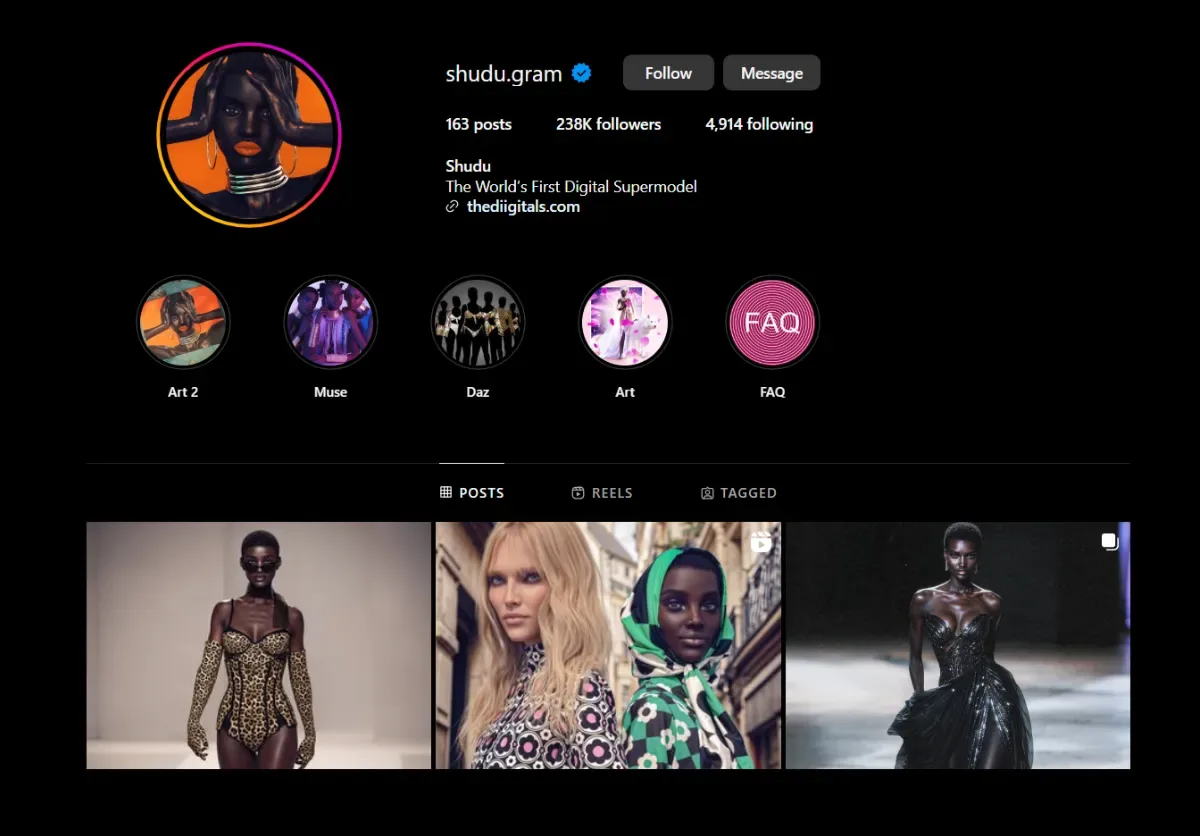 3D modeling fashion: Digital influencer example by devabit