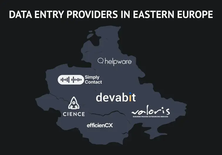 Outsource data entry services in Eastern Europe
