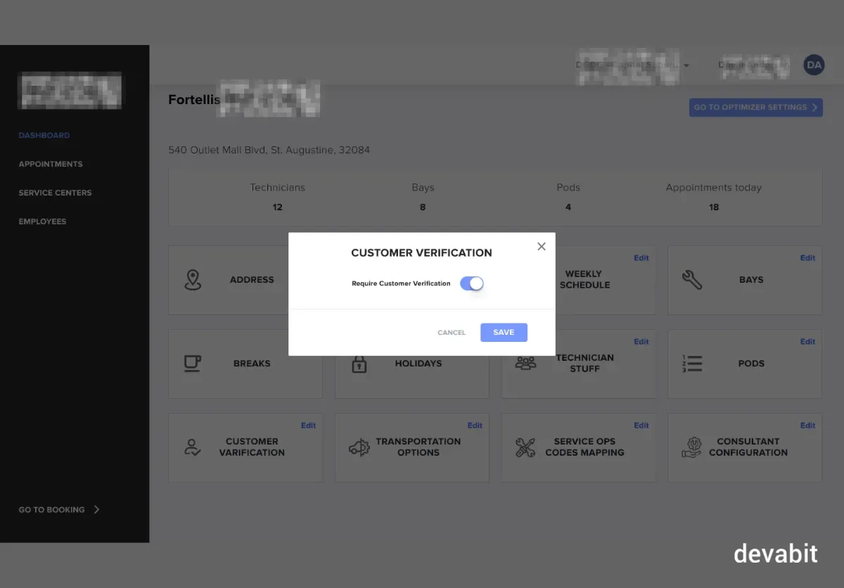 AI dealership management system example by devabit